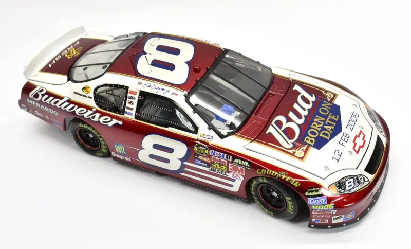 Dale Earnhardt Jr. #8 Budweiser 1:24 Monte Carlo Diecast – Low-Number 'Born On Date' Edition (Feb 12, 2005) 1