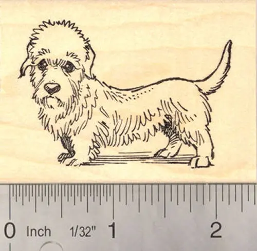 Dandie Dinmont Terrier Breed Rubber Stamp – Scottish Heritage 1