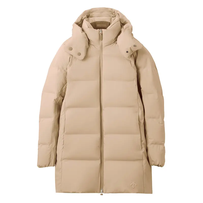 Descente Mizusawa Women'S Anchor-Hc Down Coat In Irish Cream Beige 1
