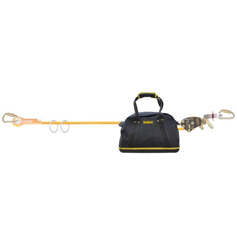 Dewalt 100-Foot Temporary Horizontal Lifeline – 2-User Rope System, Dfp Safety 1