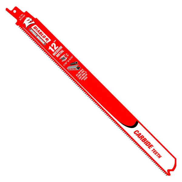 Diablo 12" Steel Demon Carbide-Tipped Reciprocating Saw Blade: 10 Tpi For Durable Metal Cutting 1