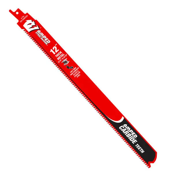 Diablo 3-Pack 12" Amped Steel Demon Carbide-Tipped Reciprocating Saw Blades: 8 Tpi For Thick Metal 1