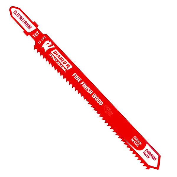 Diablo Djt301Bhm 4-5/8" Fine-Cut Jig Saw Blade – 12 Tpi Carbide-Tipped For Smooth Wood Finishes 1