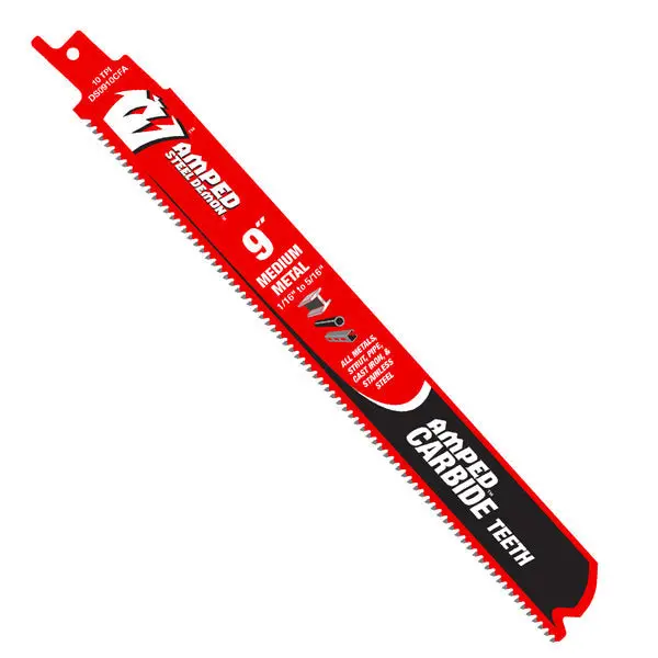 Diablo Ds0910Cfa 9" 10Tpi Carbide Reciprocating Saw Blade For Medium-Strength Metal 1