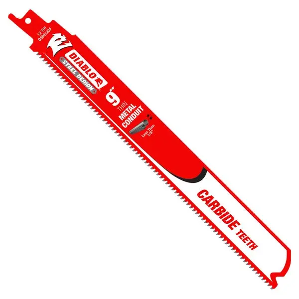 Diablo Ds0912Cf 9" Steel Demon Carbide Recip Blade – Thin Metal Conduit Cutting 1