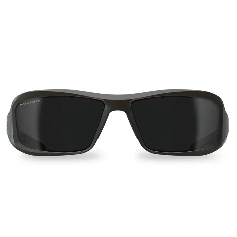 Edge Eyewear Brazeau Txb236 Safety Glasses: Black Frame, Polarized Smoke Lens 1