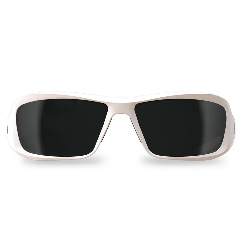 Edge Eyewear Brazeau Xb146 Safety Glasses: White Frame, Smoke Lens 1