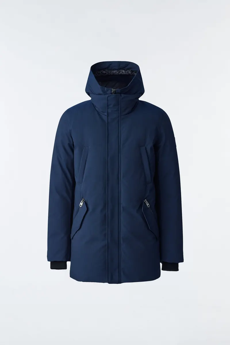 Edward Navy 2-In-1 Down Coat With Detachable Hooded Bib 1