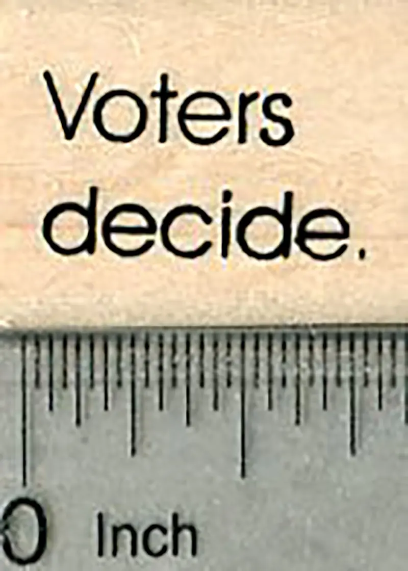 Election Day Voting Rubber Stamp 1