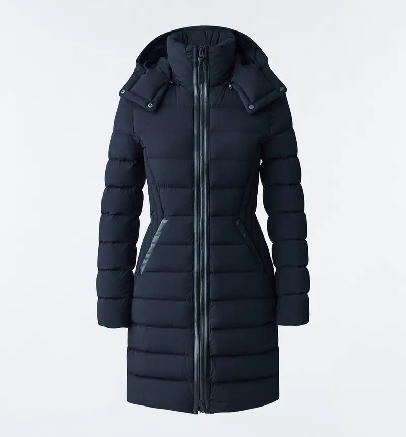 Farren Agile-360 Removable-Hood Down Coat – Black 1