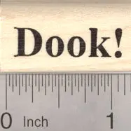 Ferret Saying 'Dook!' Rubber Stamp 1