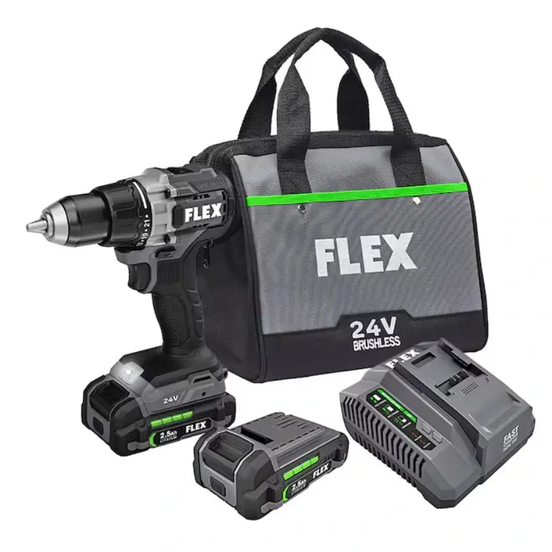 Flex 24V 1/2-Inch 2-Speed Drill Driver Kit – Fx1151-2A 1