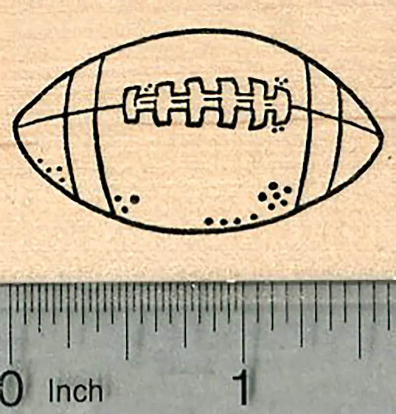 Football-Themed Rubber Stamp – Sports Motif For Fans 1