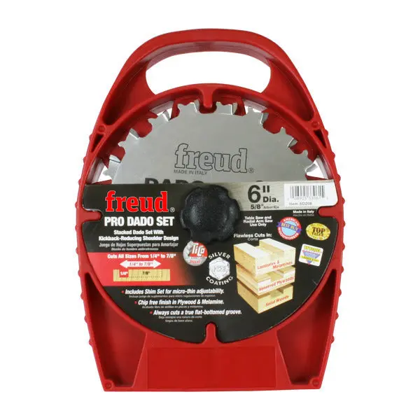 Freud Sd206 6-Inch Professional Stacked Dado Blade Kit 1