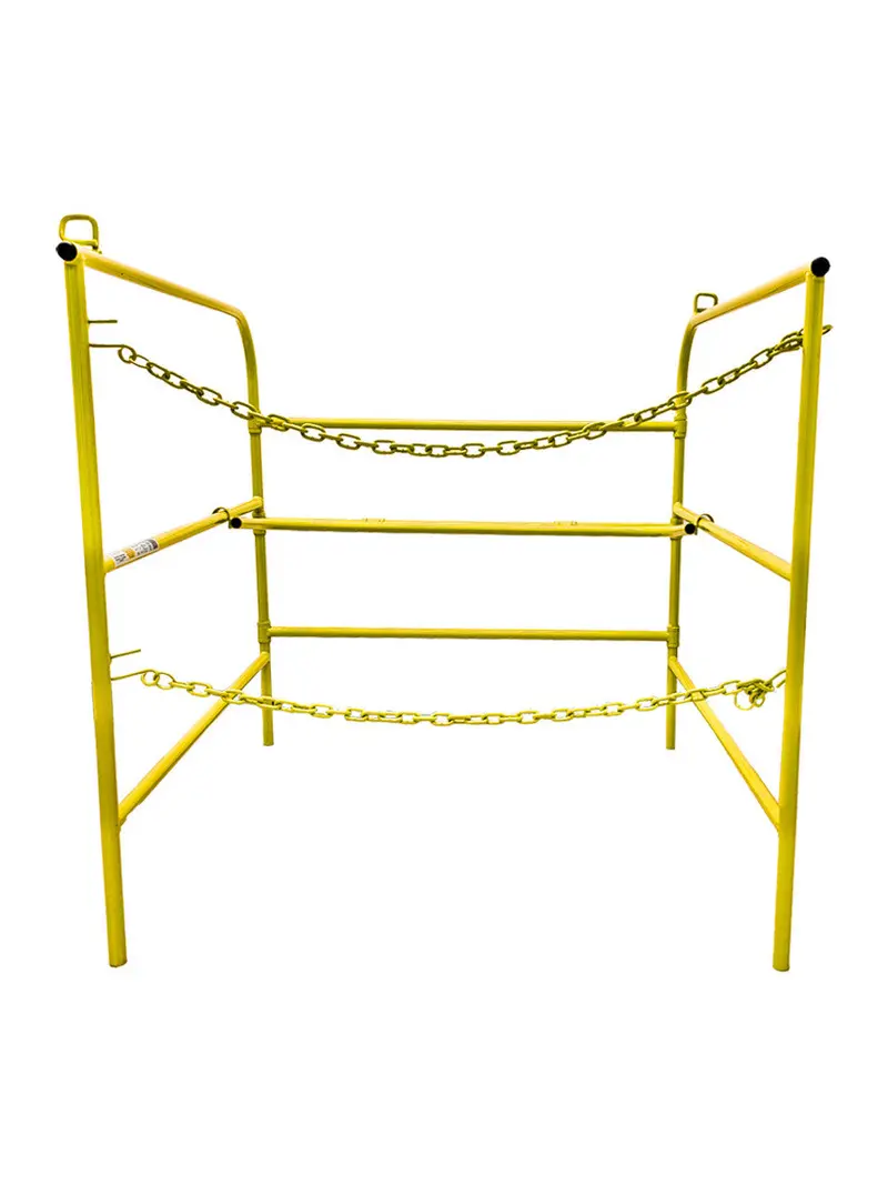 Frontline 42" X 42" Yellow Manhole Guardrail Safety Enclosure 1