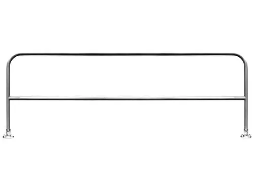 Frontline Gus10-Fxdhdg Fixed Mount Guardrail System – 10-Foot Gray Unit For Concrete/Steel 1