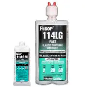 Fusor 114Sm Red Plastic Finishing Adhesive – Fast-Curing (2-Minute Wt), 1.7 Oz Tube 1