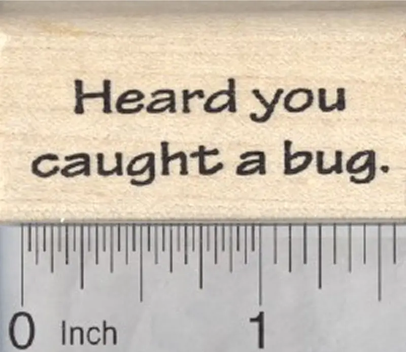 ‘Get Well Soon’ Bug-Themed Illness Recovery Stamp 1