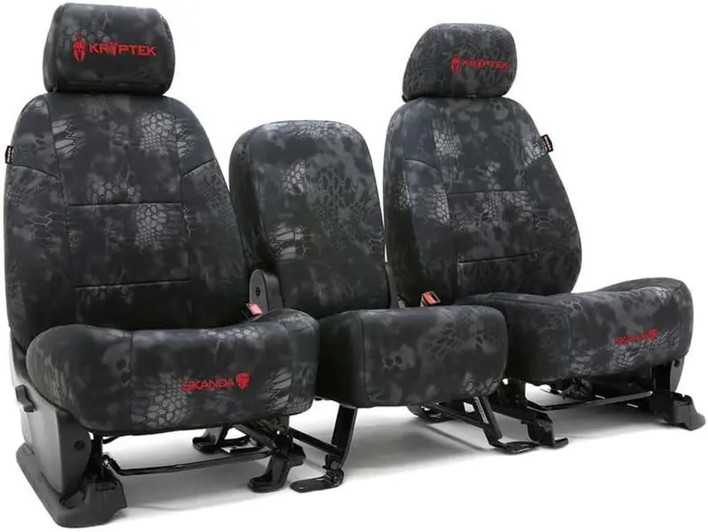 Gmc Tactical Seat Covers – Dual-Layer Neosupreme With Kryptek Camo & 6 Pouches 1