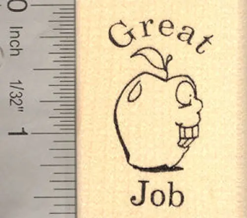 'Great Job!' Teacher Appreciation Rubber Stamp 1