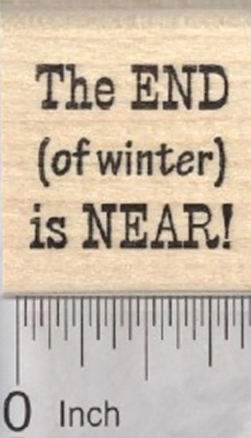 Groundhog Day Spring Arrival Rubber Stamp 1