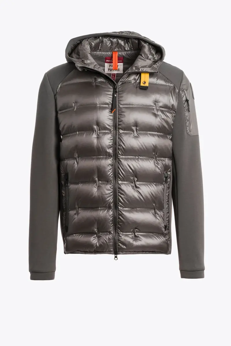 Gyles Hybrid Hooded Jacket – Rock Gray 1