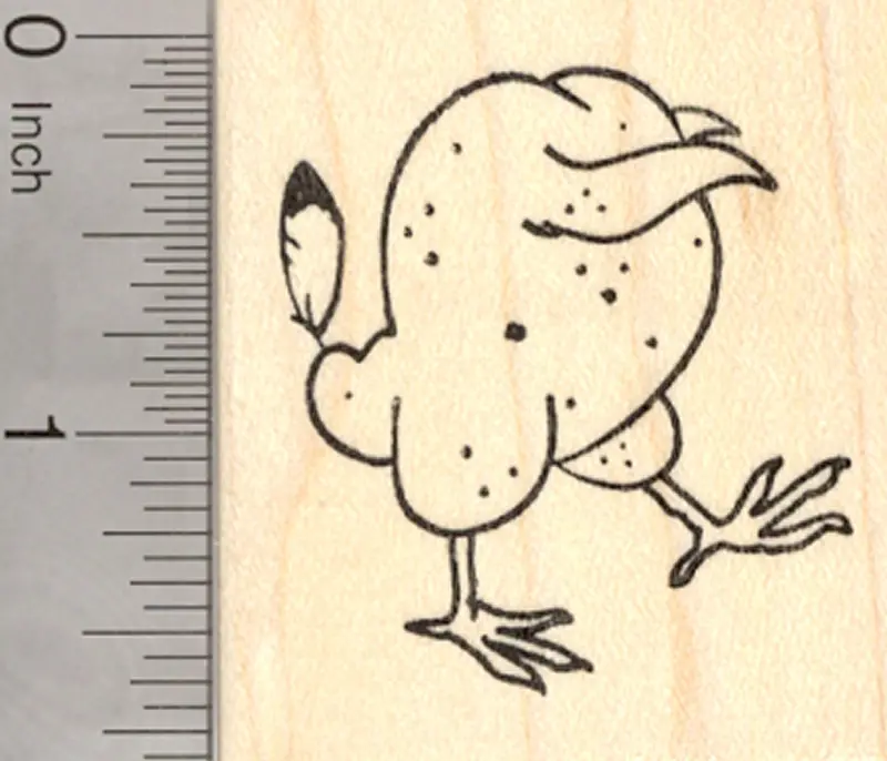 Headless Zombie Turkey Rubber Stamp – Humorous Thanksgiving-Halloween Hybrid Illustration 1
