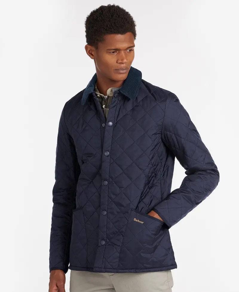 Heritage Liddesdale Quilted Jacket – Navy 1