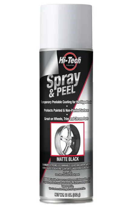 Hi-Tech Spray & Peel Matte Black Coating — Plastidip® Alternative (T18027) 1
