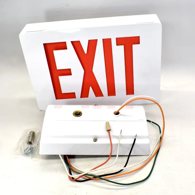 High Lites Zcbp Led Emergency Exit Sign – White Housing, Code-Compliant 1