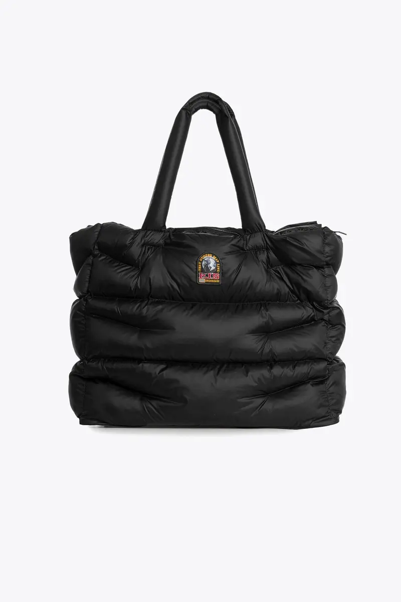 Hollywood Black Top-Handle Leather Bag 1