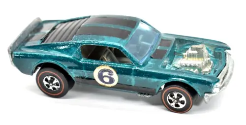 Hot Wheels Redline '69 Green Mustang Boss – Hong Kong Manufactured 1