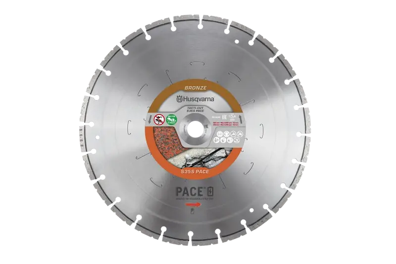Husqvarna 14-Inch Tacti-Cut S35S Pace Diamond Blade With Precision Edge 1