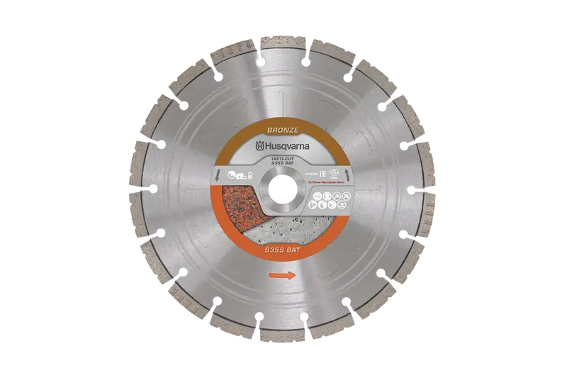 Husqvarna Tacti-Cut S35S Bat Diamond Blade For Fast, Clean Cuts 1