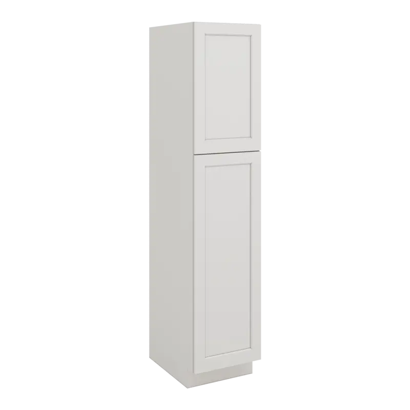 Ice White Shaker 84" Tall Pantry Cabinet – 18", 24", 30", Or 36" Wide (1-1/4" Overlay, Cws/Cwb) 1
