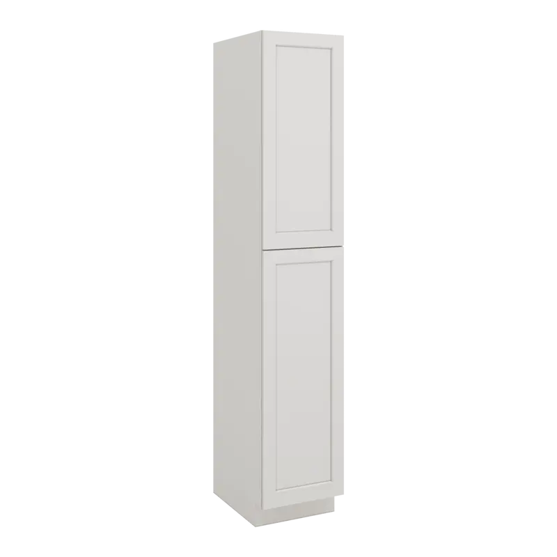 Ice White Shaker 96" Tall Pantry Cabinet – 18", 24", Or 30" Wide (1-1/4" Overlay, Cws/Cwb) 1