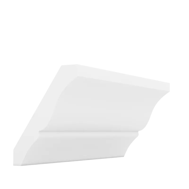 Ice White Shaker Crown Molding Trim – Premium Finish (1-1/4" Overlay, Cws/Cwb) 1