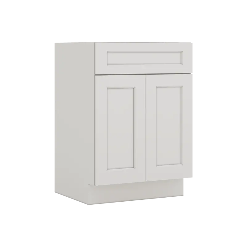 Ice White Shaker Vanity Cabinet – 1-1/4" Overlay Design (Cws/Cwb) 1
