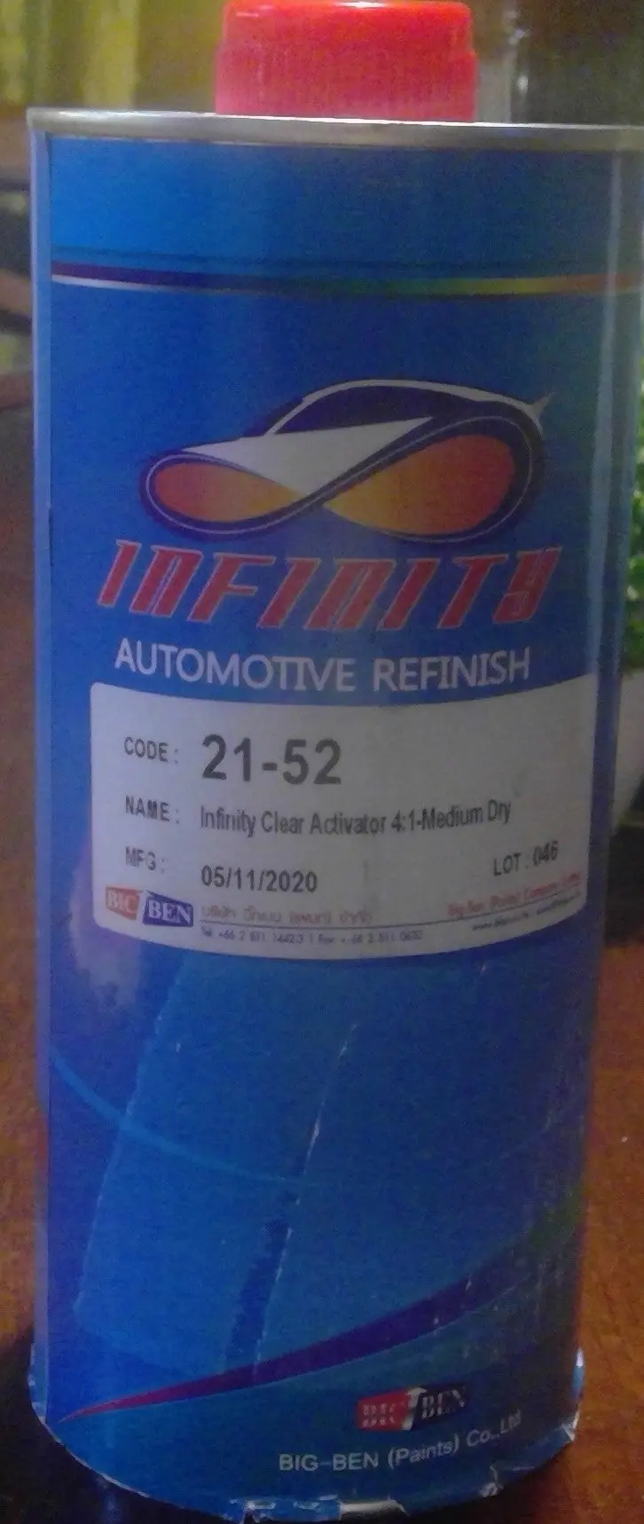 Infinity 21-52 Clear Activator – 4:1 Medium-Dry Catalyst For Automotive Clearcoats 1