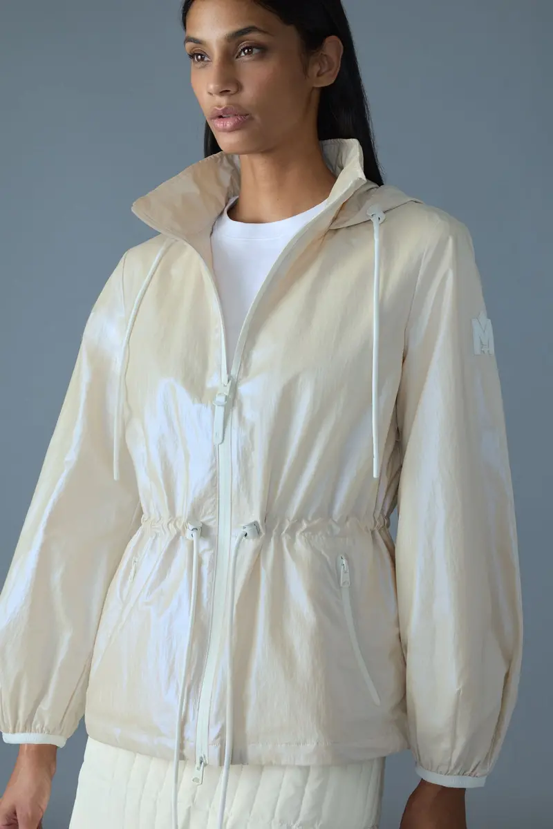 Isha Balloon Sleeve Rain Jacket – Champagne Tone 1
