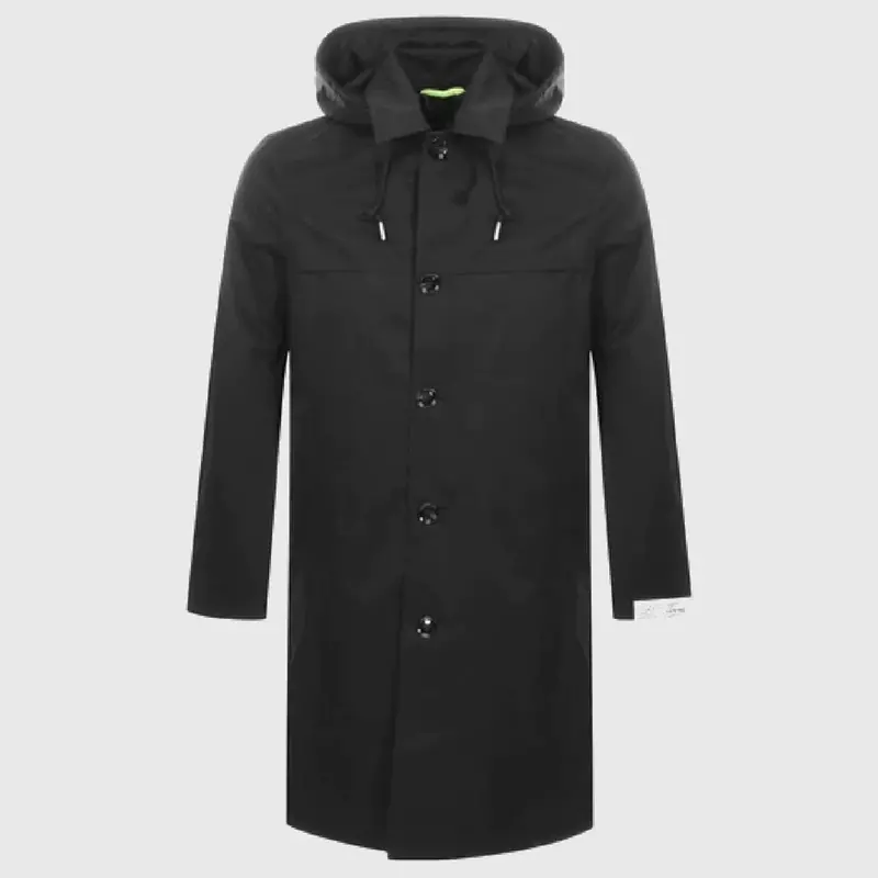 J-Haruo Tailored Overcoat In Black 1