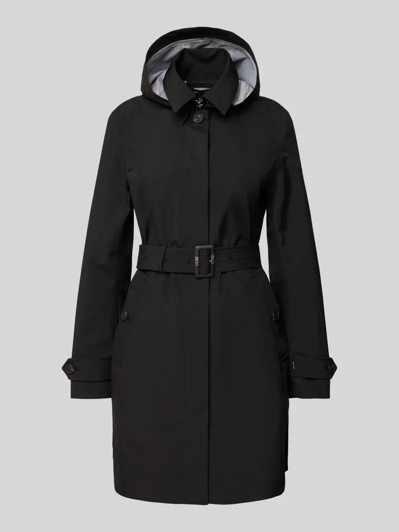 Jackie Women’S Trench-Style Coat – Black 1