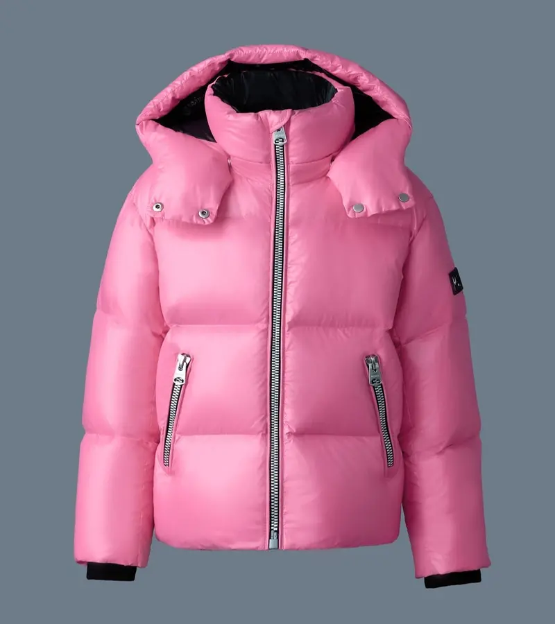 Jesse Kids' Bright Pink Lightweight Lustrous Down Jacket (Ages 8–14) 1