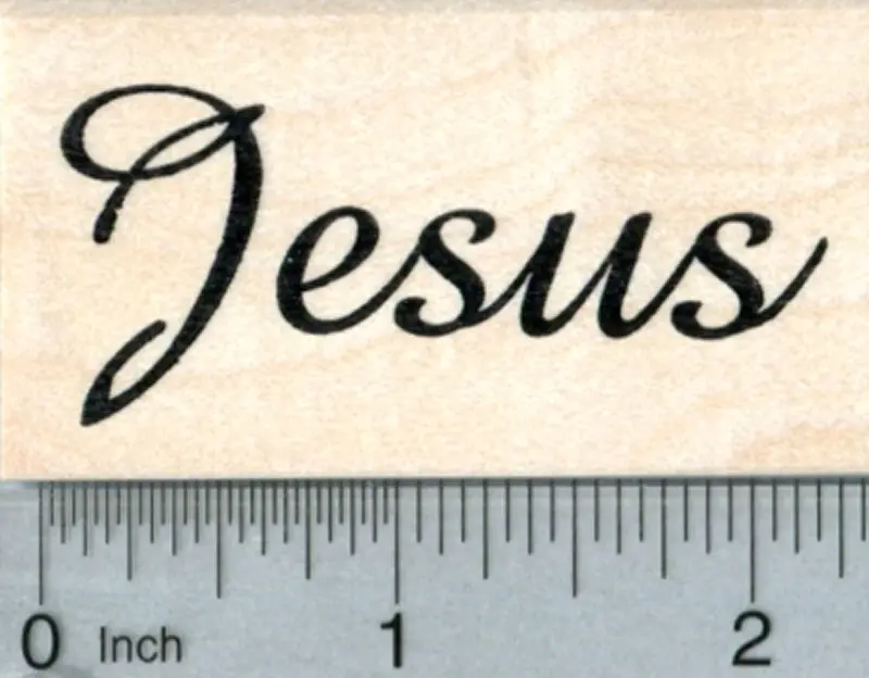 Jesus Christ Rubber Stamp – Faith-Based Christian Symbol 1
