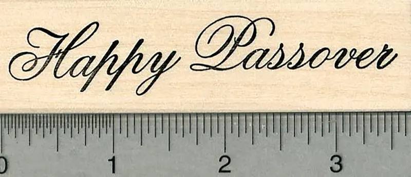Joyful Passover Rubber Stamp For Jewish Holiday Celebrations 1