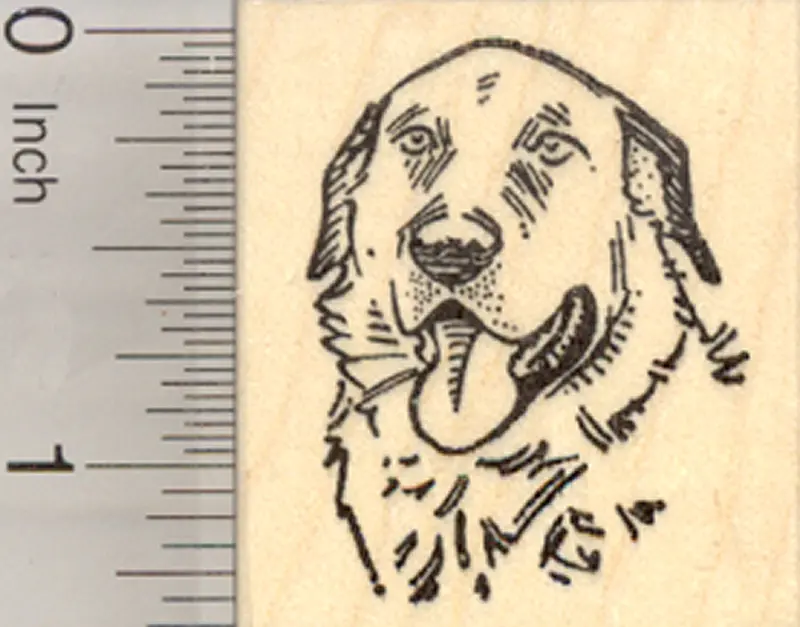 Kangal Dog Rubber Stamp – Turkish Livestock Guardian Breed Portrait 1