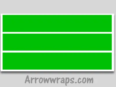 Kelly Green Arrow Vinyl Wrap Decal 1