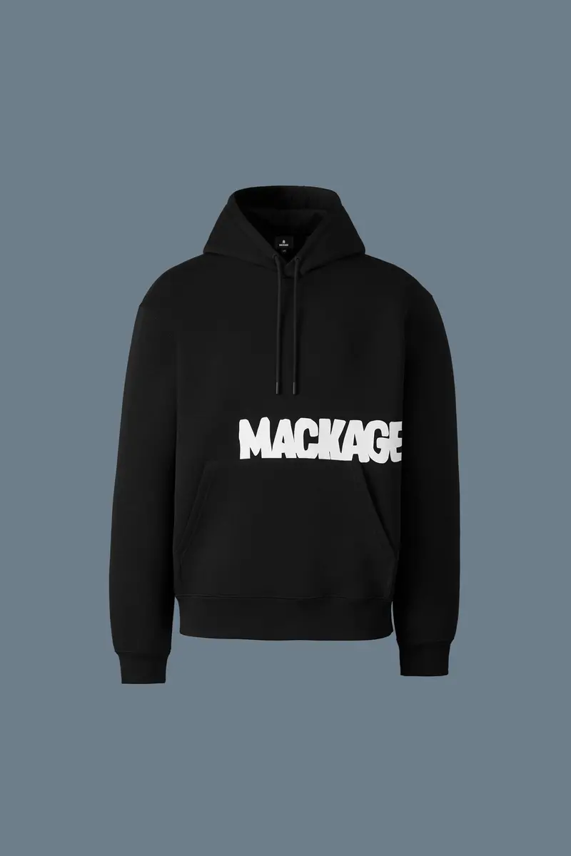 Krys-Tian-Pr Double-Face Jersey Logo Hoodie – Black 1