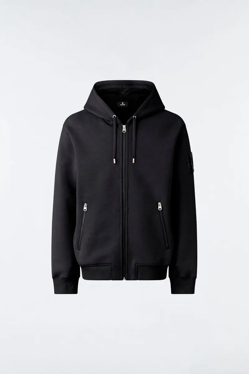 Krys-Zp Zip-Up Hoodie – Black 1