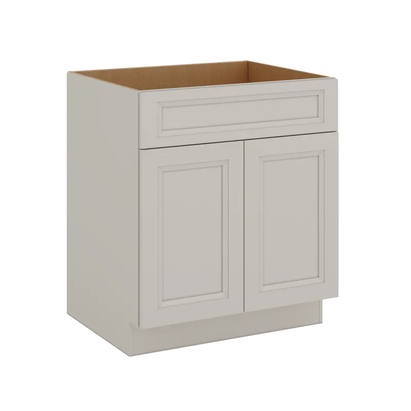 Laguna Gray Double Shaker Sink Base Cabinet – 30", 33", Or 36" Wide 1